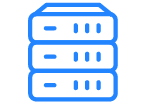 Server icon in blue and white