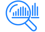 An illustration of a magnifying glass hovering over a website