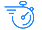 Stopwatch symbol on green backdrop