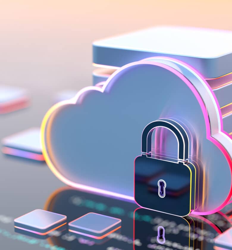 Digital security concept and cloud computing security