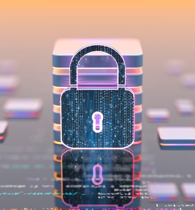 A padlock on a computer screen with a code input field