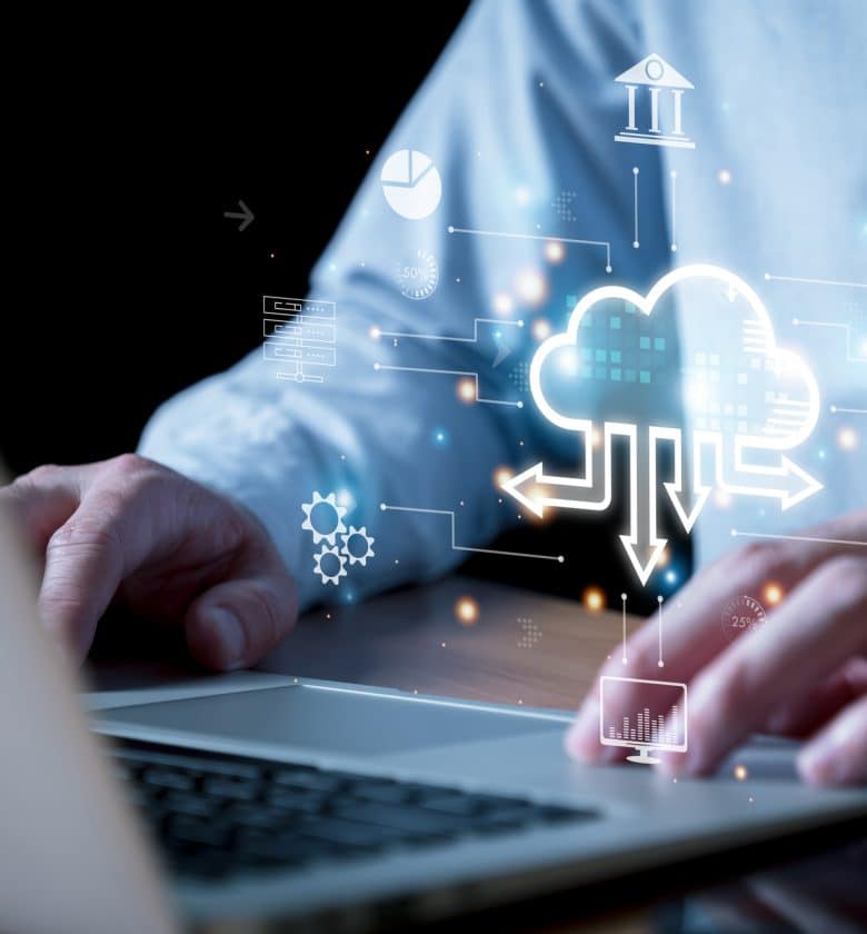 Cloud computing transforming business operations, enhancing efficiency, and shaping the future of commerce